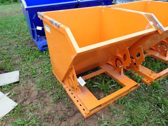 Forklift Dump Hopper - Orange