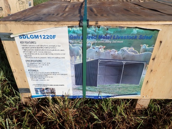 12'x20' Galvanized Livestock Shed (Unused)