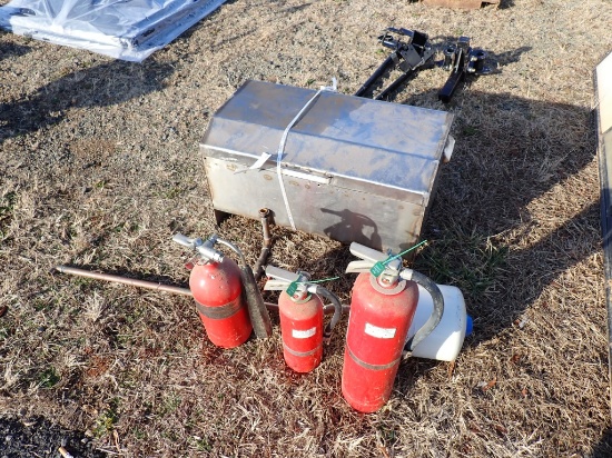 3 Fire Extinguishers & Grill