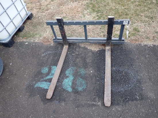 3' Quick Attach Pallet Forks