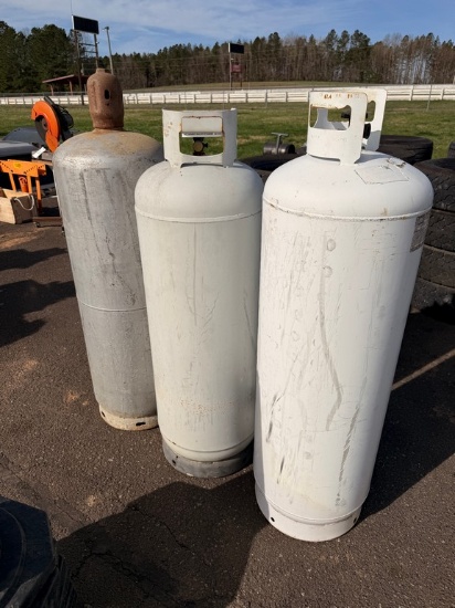 (3) 100Lb Propane Tanks