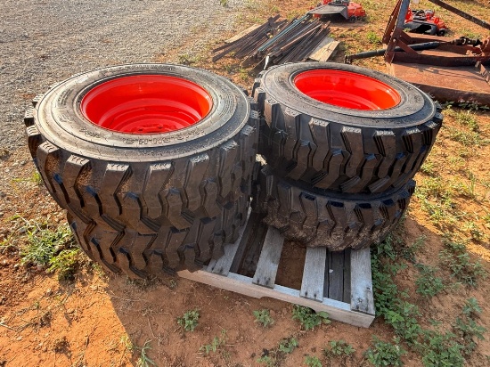 (4) Fore Runner 12-16.5 NHS Bobcat Tires