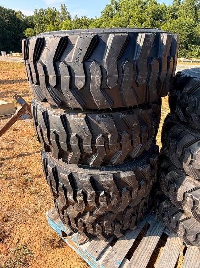 (4) New 12-16.5 Bobcat Skid Steer Tires