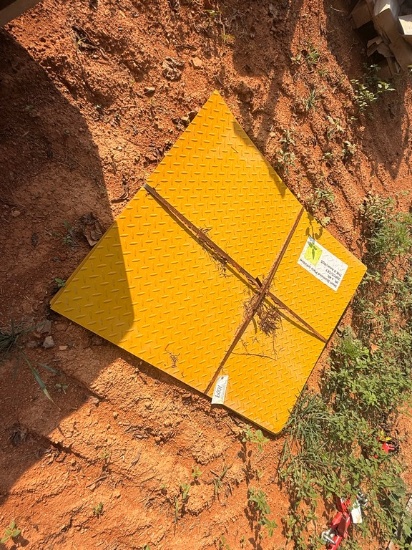 (20) 3'x4' Yellow Steel Diamond Plate