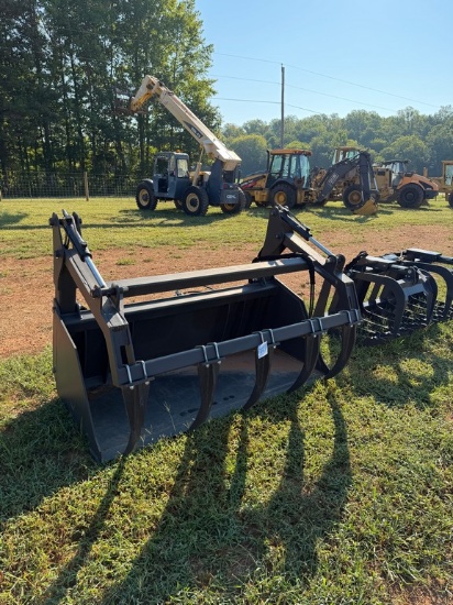 CID 84" Quick Attach Heavy Duty Grapple Bucket
