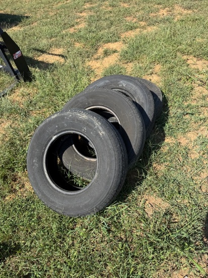 (4) Road Guider ST225/75R15 Trailer Tires