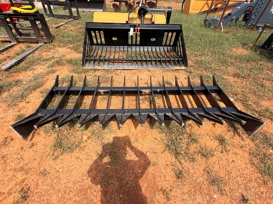 Mid State Quick Attach 72" Root Rake