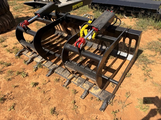 Mid State Quick Attach 72" HD Grapple Bucket