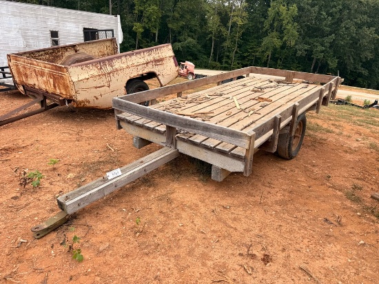Homemade Wood Trailer (No Title)