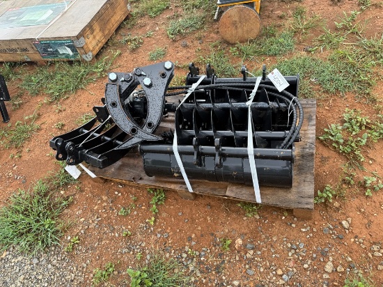 Pallet of Mini Excavator Attachments