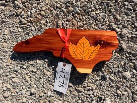 NC Tobacco Cedar Sign
