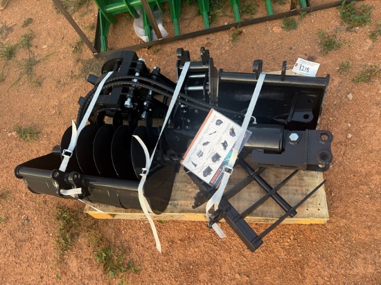 Pallet of Mini Excavator Attachments