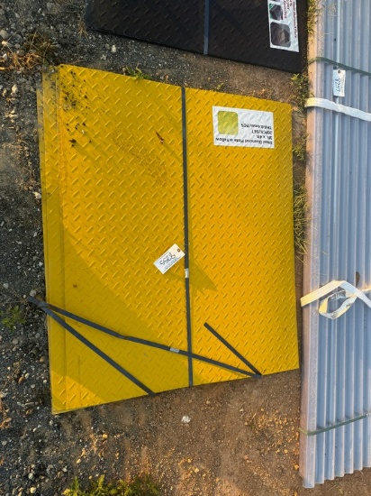 (20) 3'x4' Yellow Steel Diamond Plate