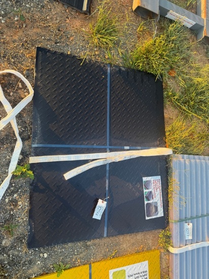 (20) 3'x4' Black Steel Diamond Plate