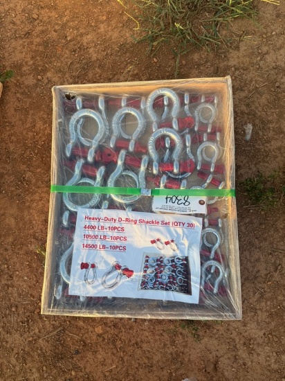 (30) Heavy Duty D-Ring Shackle Set