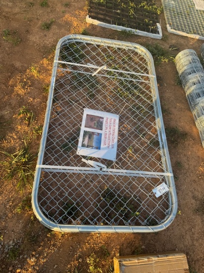5.9'x6.6' Metal Bi-Parting Chain Link Gate