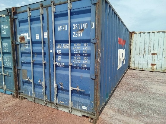 APZU38174022G1 20FT SHIPPING CONTAINER BLUE