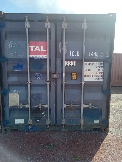 TCLU 14481522G1 20FT SHIPPING CONTAINER BLUE