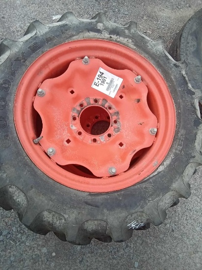 KUBOTA TIRES WITH RIMS 9.5-24 2 EACH