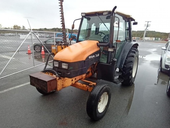 2001 NEW HOLLAND TL80 TRACTOR MOWER - ROPS - RH CUT