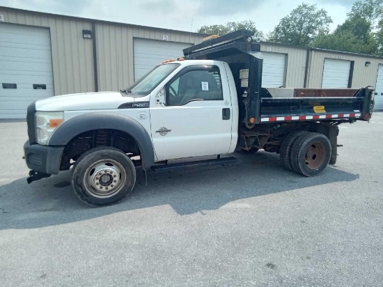 2012 FORD SUPER DUTY F-550 DRW 4WD 1 TON DUMP TRUCK