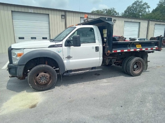 2012 FORD SUPER DUTY F-550 DRW 4WD 1 TON DUMP TRUCK