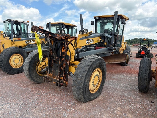 2007 JOHN DEERE 672D 2007 JOHN DEERE 6WD GRADER