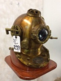 Reproduction US Navy Dive Helmet on Stand