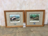 2 Trout Unlimited Prints w/Stamps (2X$)