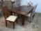 Wooden Dining Room Table w/6 Chairs (one$)