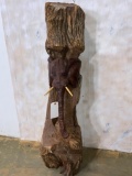 Elephant carved Ironwood Tree Trunk