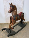 Vintage Rocking Horse w/Real Horse Hair Tail