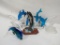 6 ASSORTED DOLPHIN FIGURINES