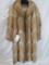 BEAUTIFUL BEAVER HIDE FUR COAT SZ SMALL