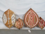 4 AFRICAN SHIELDS