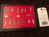 GREAT set of 16 Bird points / arrowheads / Native American craftsmanship NOT taxidermy