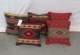 5 ASSORTED SOUTHWESTERN STYLE PILLOWS