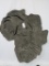 ELEPHANT SKIN CARVED INTO AFRICA W/ELEPHANT SIHLOUETTE