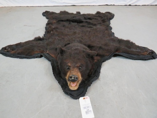 LARGE BLACK BEAR RUG