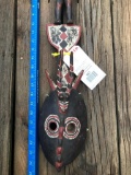 Beautiful old Ivory Coast Fertility Mask 25 inches long 5 inches wide very Ornate Not Taxidermy