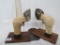 PAIR OF ELAND HOOF BOOKENDS (ONE$) TAXIDERMY