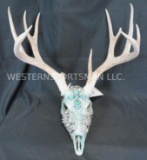 GORGEOUS BEDAZZLED WHITETAIL SKULL TAXIDERMY