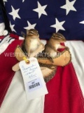 Two Chipmunks in a canoe - New Taxidermy CUTE !!!