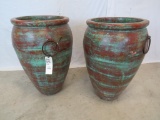 2 XL CLAY POTS (2x$)