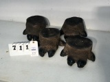 4 HIPPO FEET (4x$) TAXIDERMY