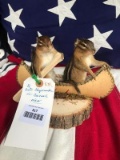 Two Cute little Chipmunks in a Canoe NEW Taxidermy mount