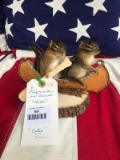 Two CUTE Little Chipmunks in a Canoe NEW Taxidermy