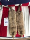 two Platinum color MINK FUR-SKINS, Hides Nice Taxidermy = 2 x $