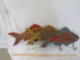 3 WOODEN FISH HANGERS(3x$)