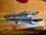 Two Soft Tanned New Grey Fox, hides/ furs 2 x $
